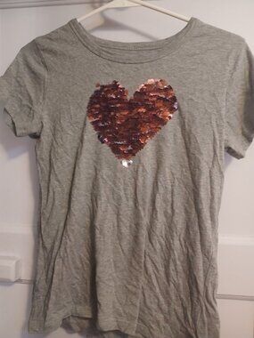 Look By Crew Cuts Girls XXL 14 Pink Sequence Shirt